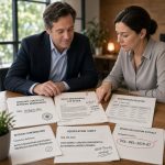 Legal professional reviewing conflicting certificate approval documents in an Australian office, realising timestamp evidence disproves a backdated education record claim.