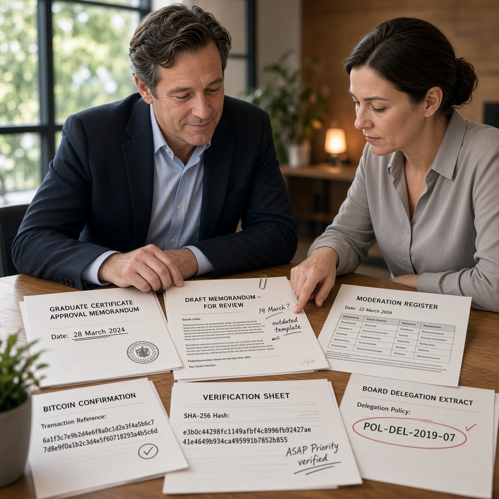 Registrar Notes Exposed a Backdated Certificate Approval Claim