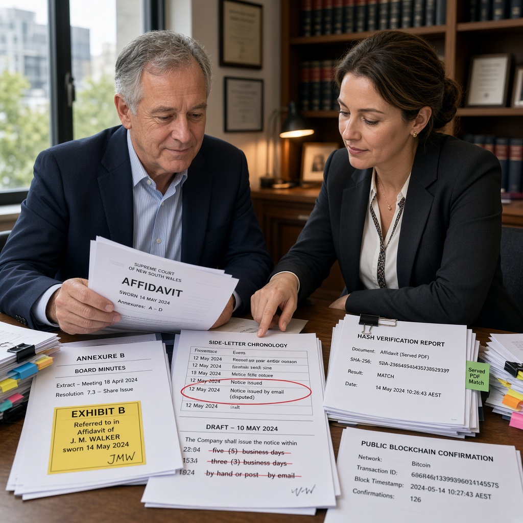 Timestamp Evidence Secured a Settlement Before Contempt Proceedings